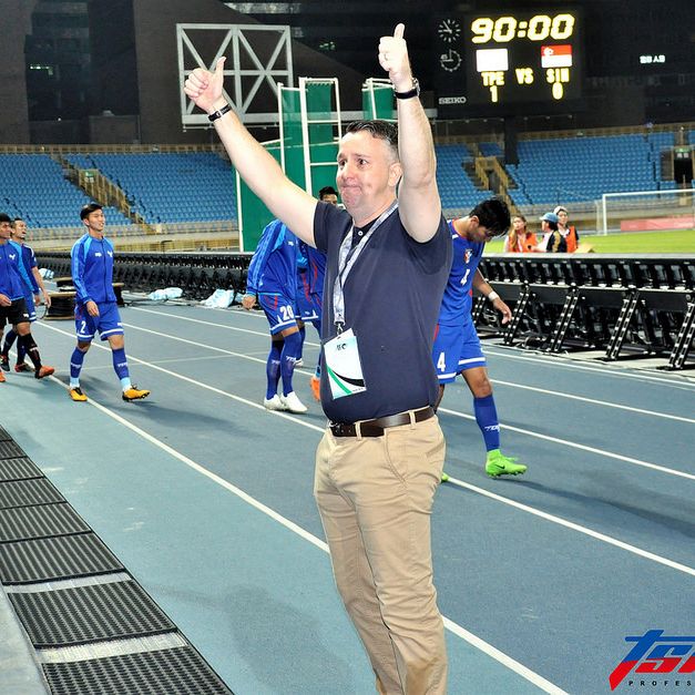 台灣男足總教練Gary White是以運動品牌技術顧問身分前往中國。（資料照，張哲郢／攝）