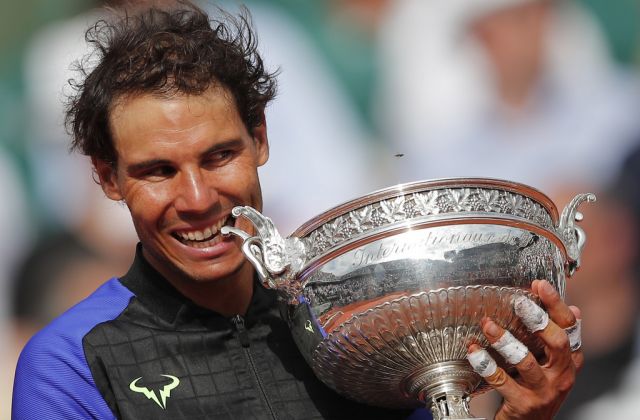 Nadal成就法網第10冠。（達志影像）