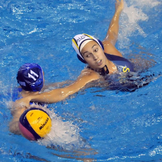 澳洲女子水球隊。（2017臺北世大運組委會提供）