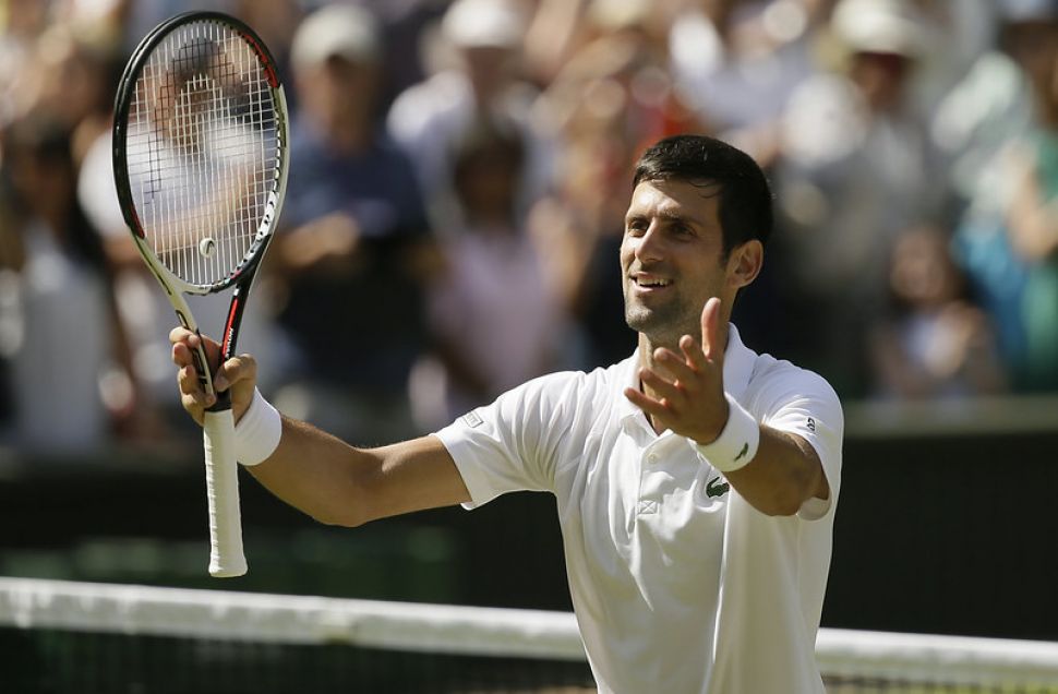 Novak Djokovic延續昨日氣勢，5盤大戰後奪勝，勇闖溫網決賽。（達志影像資料照）