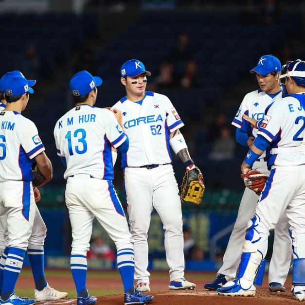 世界棒球12強韓國隊。（資料照，特約攝影侯禕縉／現場拍攝）