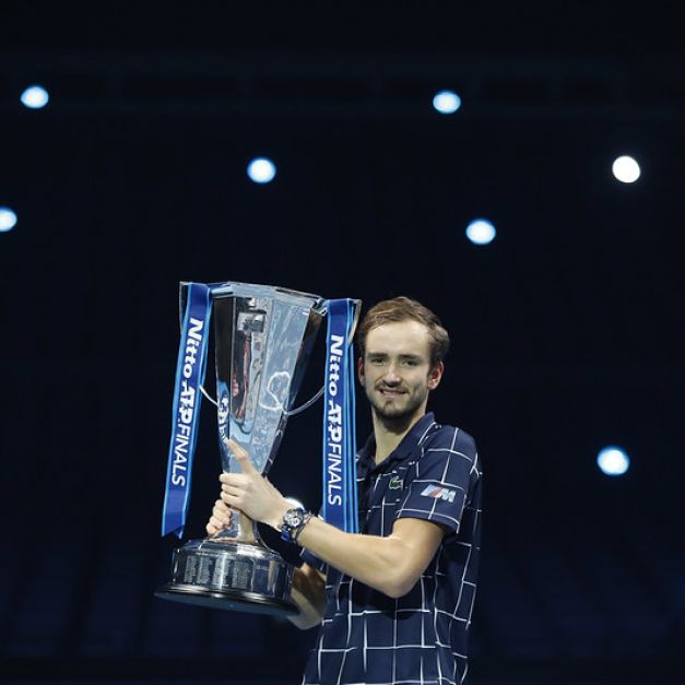 Daniil Medvedev奪下ATP年終賽冠軍。（達志影像）
