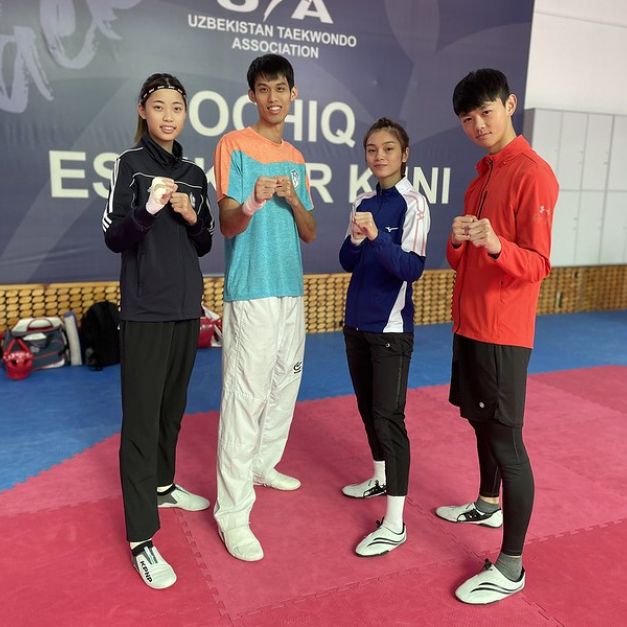 跆拳道國手羅嘉翎(左起)、劉威廷、蘇柏亞、黃鈺仁。（圖／體育署提供）