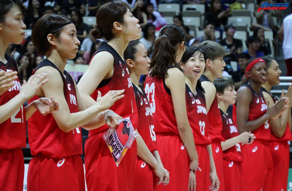 日本女籃國家代表二軍。（行大昀／攝）
