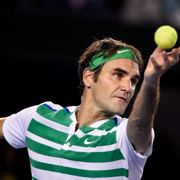 Roger Federer在哈雷網賽於4強止步。(達志影像資料照)