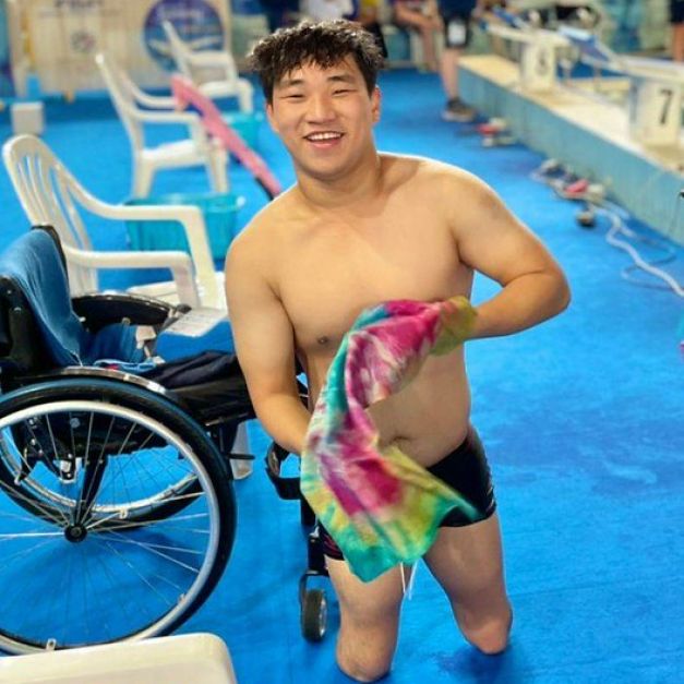 東京帕運游泳選手陳亮達。(圖／中華民國殘障體育運動總會提供)